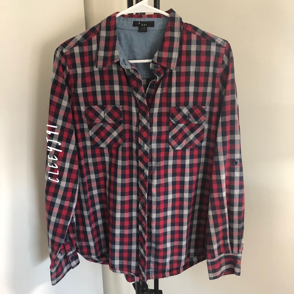 Plaid checkered shirt